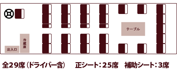 サロンバス平面図